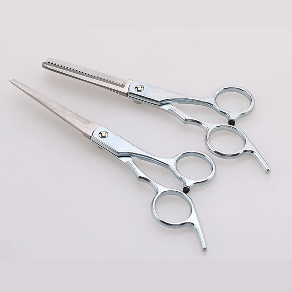 1pc/ Styling tools Hair cutting stainless steel scissors Hair flat scissors teeth scissors Broken hair scissors bangs scissors