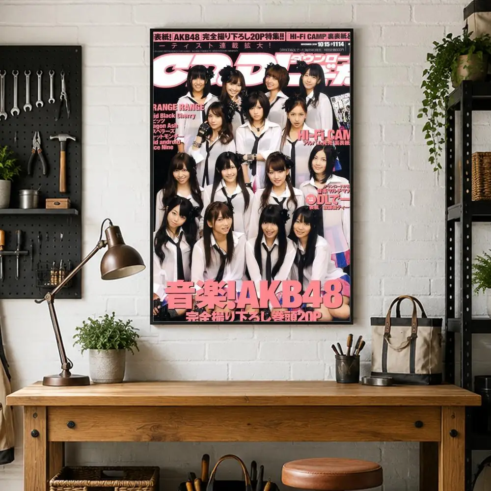 Group K-Pop AKB48 Poster HD Waterproof PP Self Adhesive Aesthetic Bedroom Dorm Gaming Room Home Decor Gift - view 5