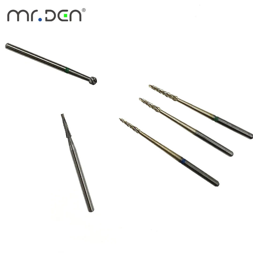 Chirurgische Drehnadel aus Wolframstahl, Entfernung von harten Gewebe, längliche Zähne, seitliches Schneiden, minimalinvasive Wurzelscheiding