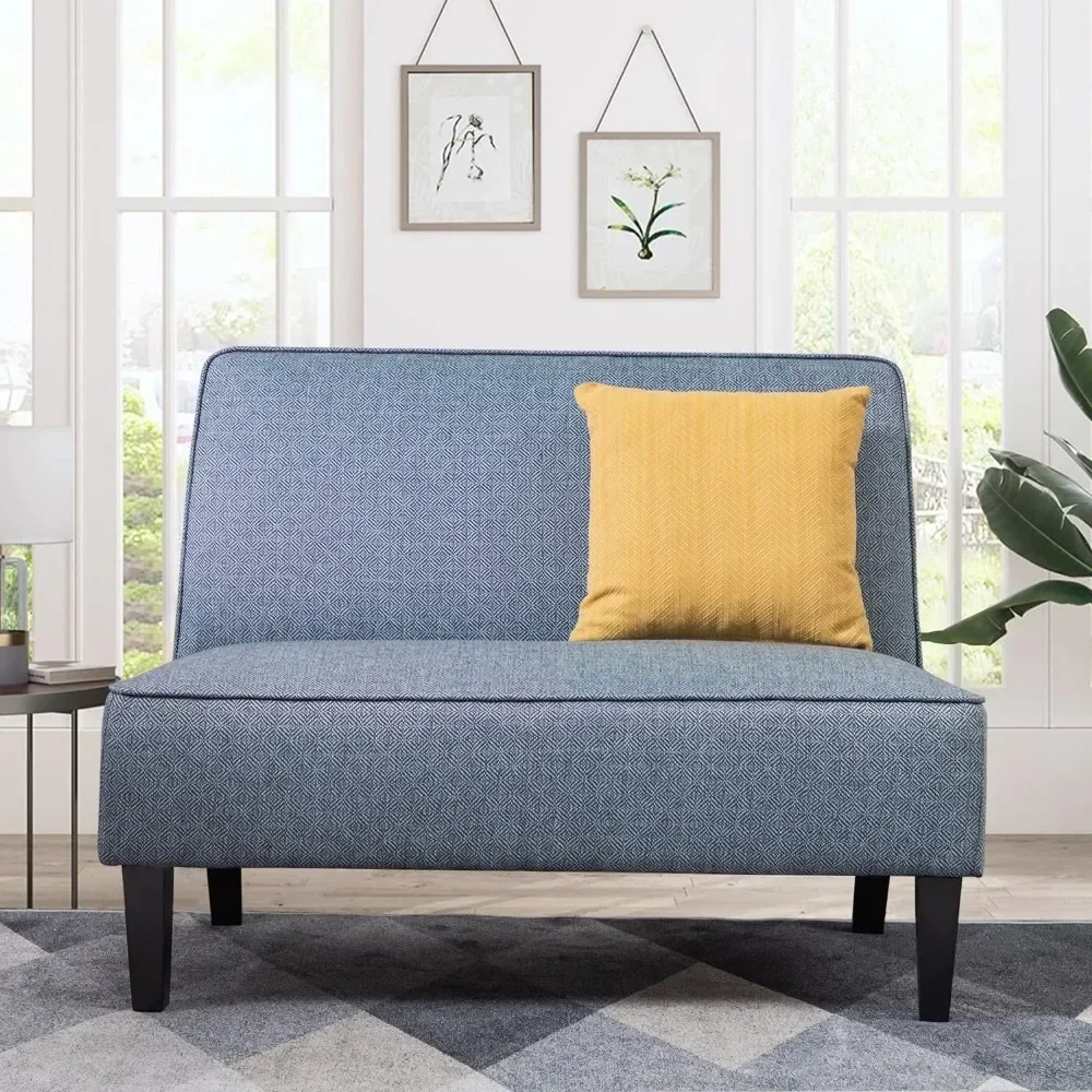 Living Room Sofas, Small Loveseat Sofa, Upholstered Small Sofa Couch Mini Love seat Sofas for Bedroom Living Room