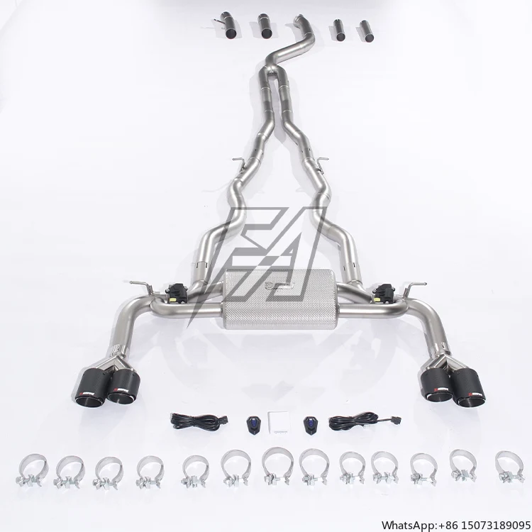 

For 840i G16 3.0T 2022 Exhaust System Middle Tail High Performance Cat Back Exhaust Pipe Electric Valve Exhaust Muffler