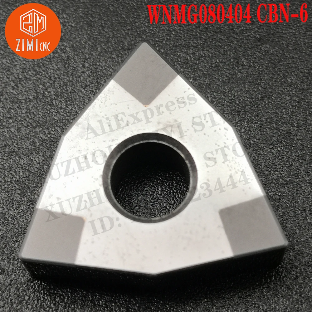 WNMG080404 CBN-6 WNMG 080404 CBN-6 Insertos de carburo Insertos de torneado Herramienta CNC Cortador de metales Hoja de torno torno de metal mecánico WNMG