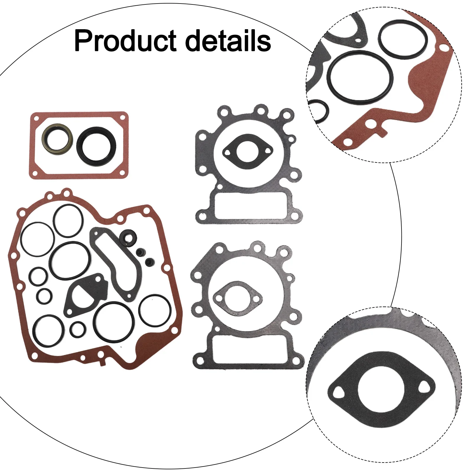 

Overhaul Kit for OHV Single Cylinder Engines Including Gaskets Oil Seals and Accessories for Models 794150 792621 697191 796187