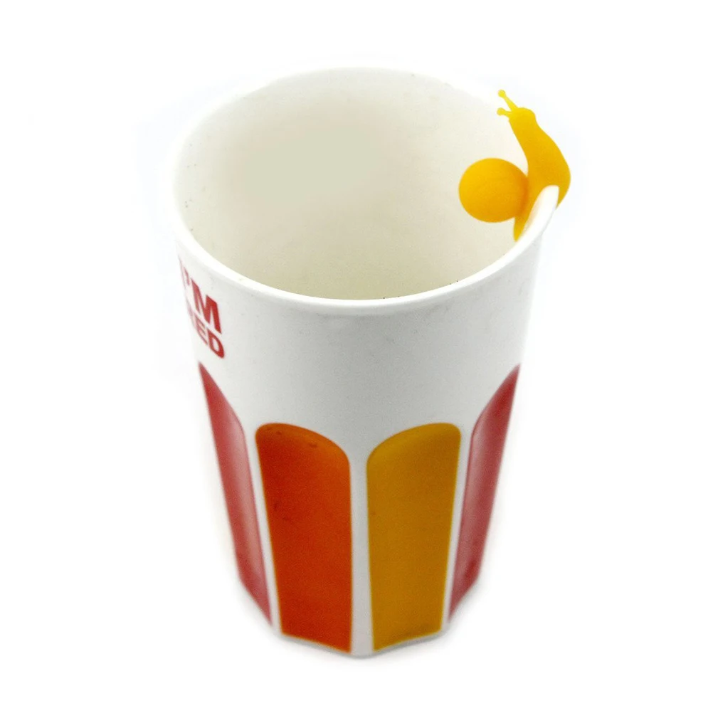 

5pcs Silicone Tea Bag Holder Cup Mug Snail Shape Colorful Easy Clean No Rust Home Travel Gift Tea Accessories for Mug