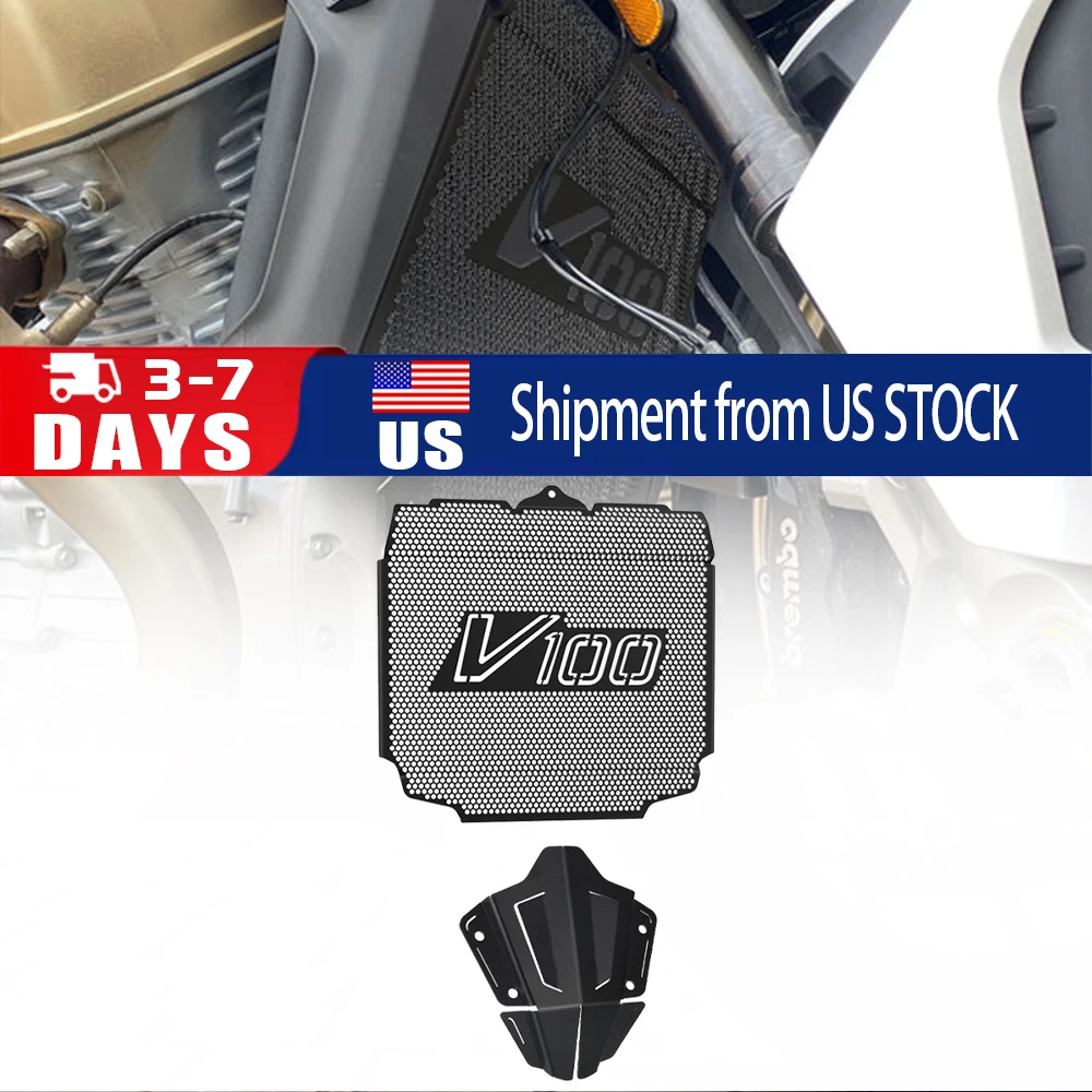 NEW Radiator Cylinder Head Engine Guard Complete Set FOR Moto Guzzi V100 Mandello S Aviazione Navale 2023 2024 2025 Motorcycle