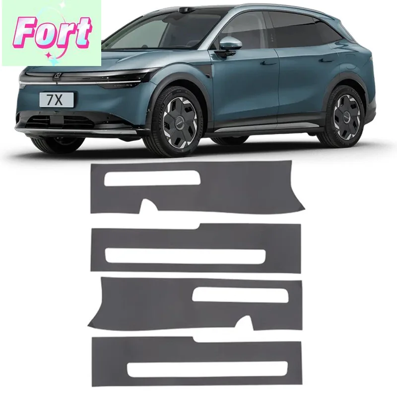 New For Zeekr 7X Door Sill Protection Strip Protective Sticker Welcome Pedal Protection Strip Trunk Interior Modification zeekr