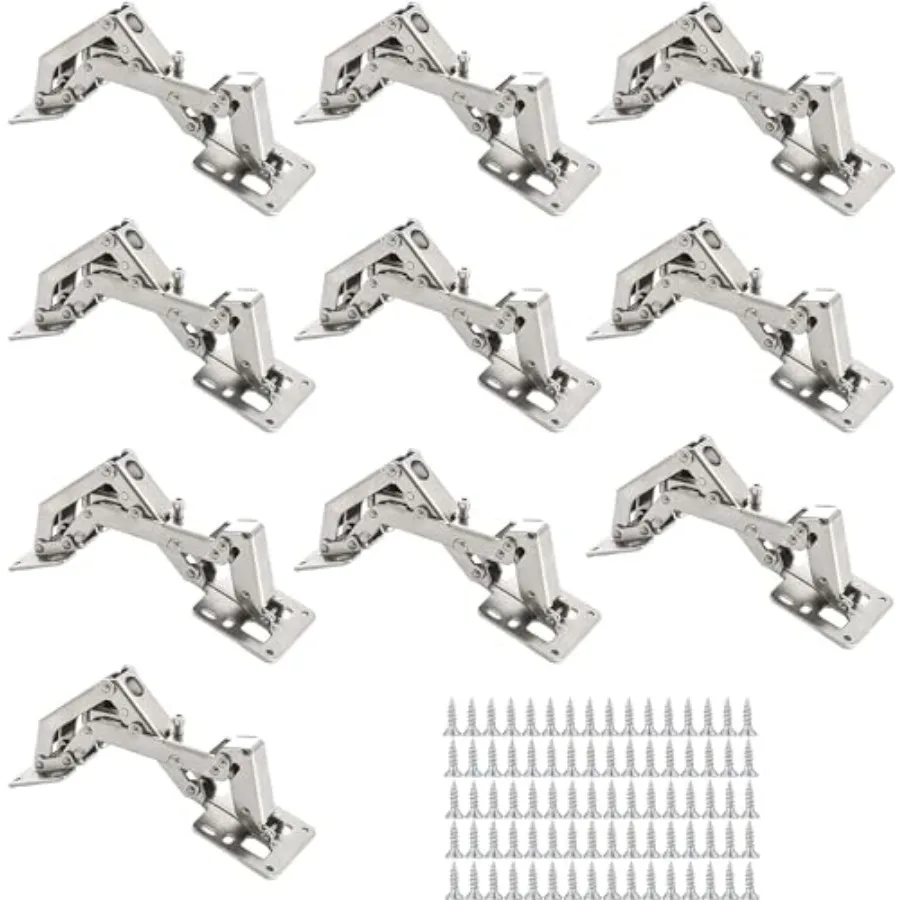 

175 Degree Cabinet Door Hinge, Cabinet Hinge, Easy Install 5 Pair Full Coverage