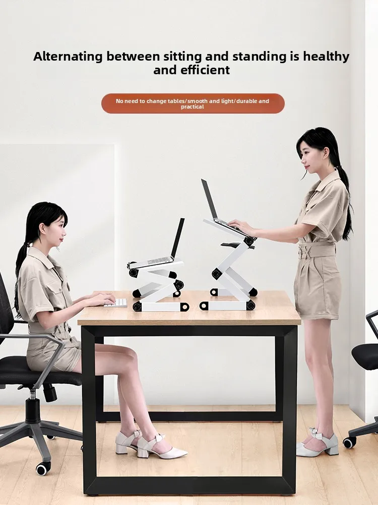 Ergonomic Standing Desk Computer Table Extendable Laptop Stand for Bed Office Study Adjustable Height