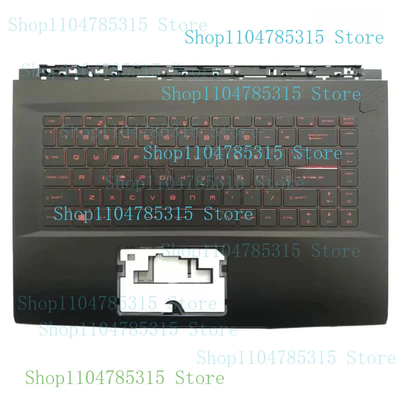 

New For MSI GF63 8RC 8RD MS-16R1 Palmrest Upper Case with US Keyboard Red Backlit