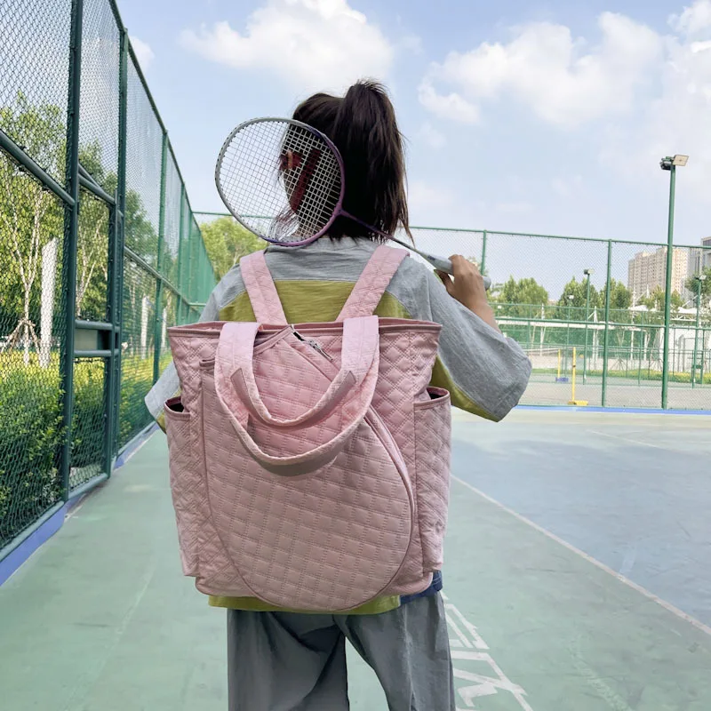 Waterproof Oxford cloth badminton tennis sports backpack multi-function one shoulder carry large capacity double back gym bag