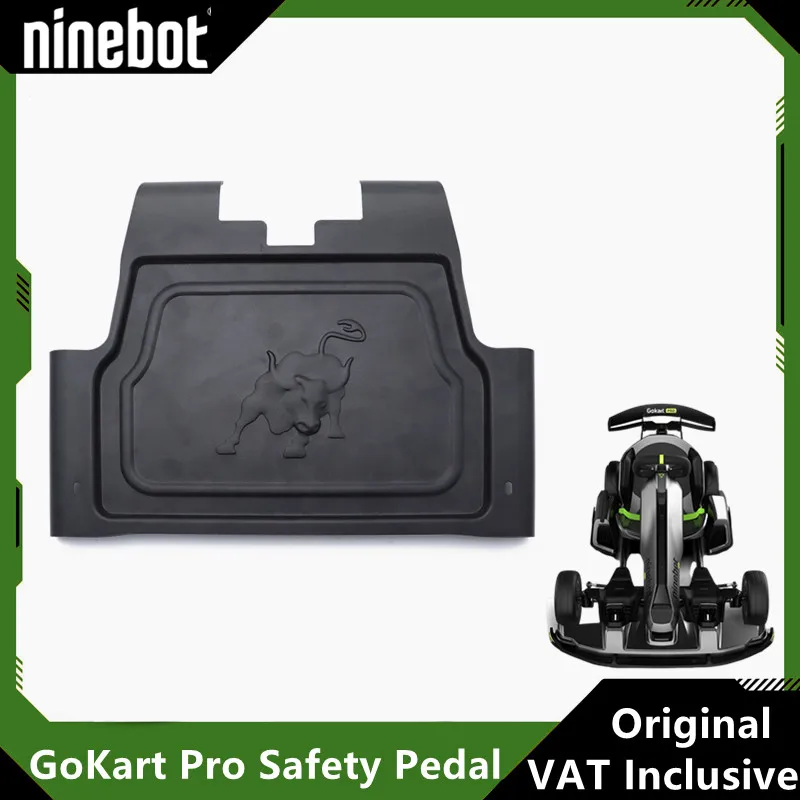 Safety Pedal for Ninebot by Segway GoKart PRO Gokart Kit Refit Scooter Stainless Steel Bezel Spare Parts Kart Kit Foot Pedal