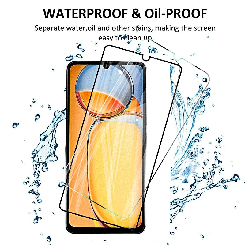 Protecteur d\'écran en verre guatémaltèque pour Xiaomi Redmi 13C, couvercle en verre de protection, film d\'objectif d\'appareil photo, 6.74 \