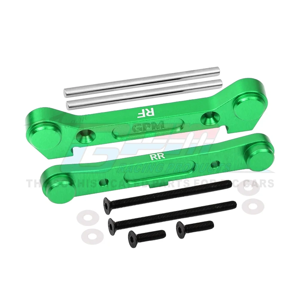 Bloque fijo de montaje de brazo de suspensión inferior trasera de metal GPM LOS 234019   LOS 234023   LOS 234021   Para LOSI 1/10 Lasernut U4 Tenacidad DB TT Pro