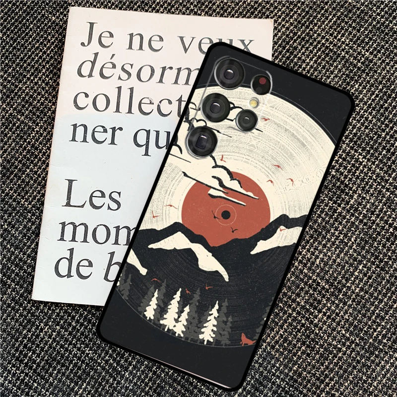 Vinyl Record Retro For Samsung Galaxy S24 S23 Ultra S22 S20 S21 FE S8 S9 S10 Note 10 Plus 20 Ultra Phone Case