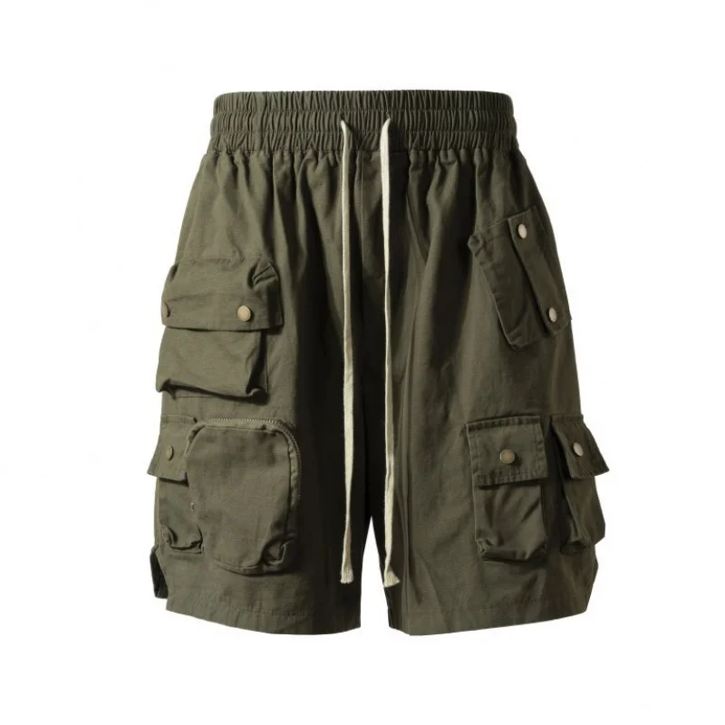 

MAQVOB Top Quality EU US Size Luxury Apparel High Street Spring Summer Nylon Elastic Waist Drawstring Beach Shorts