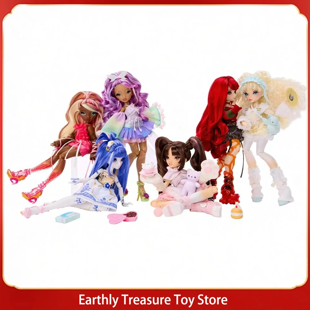 Boneca Articulada com Espelho Mi Fashion, Conjunto de Anime Moderno, Colecionável, Ornamento de Mesa, Brinquedo de Novidade, Presente de Aniversário