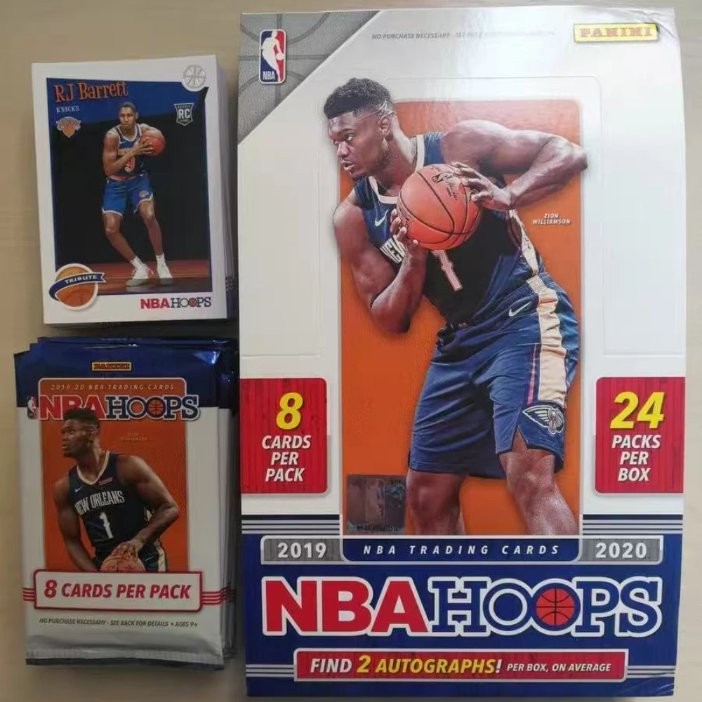 Panini 2019‑2020 NBA Hoops Basketball Hobby Box, Factory Sealed Trading Cards Autograph Rookie Parallel Hobby Collector Gift