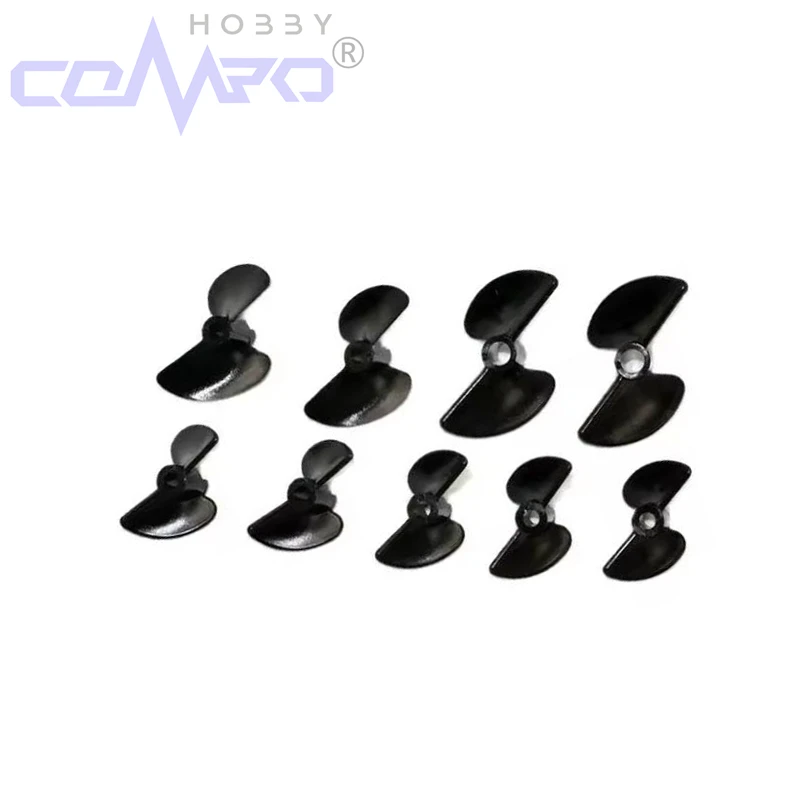 

5 PCS Boat2 Blades Propellers CW CCW RC Boat Paddle For RC Model Boat DIY Accessories Parts Glossy Black