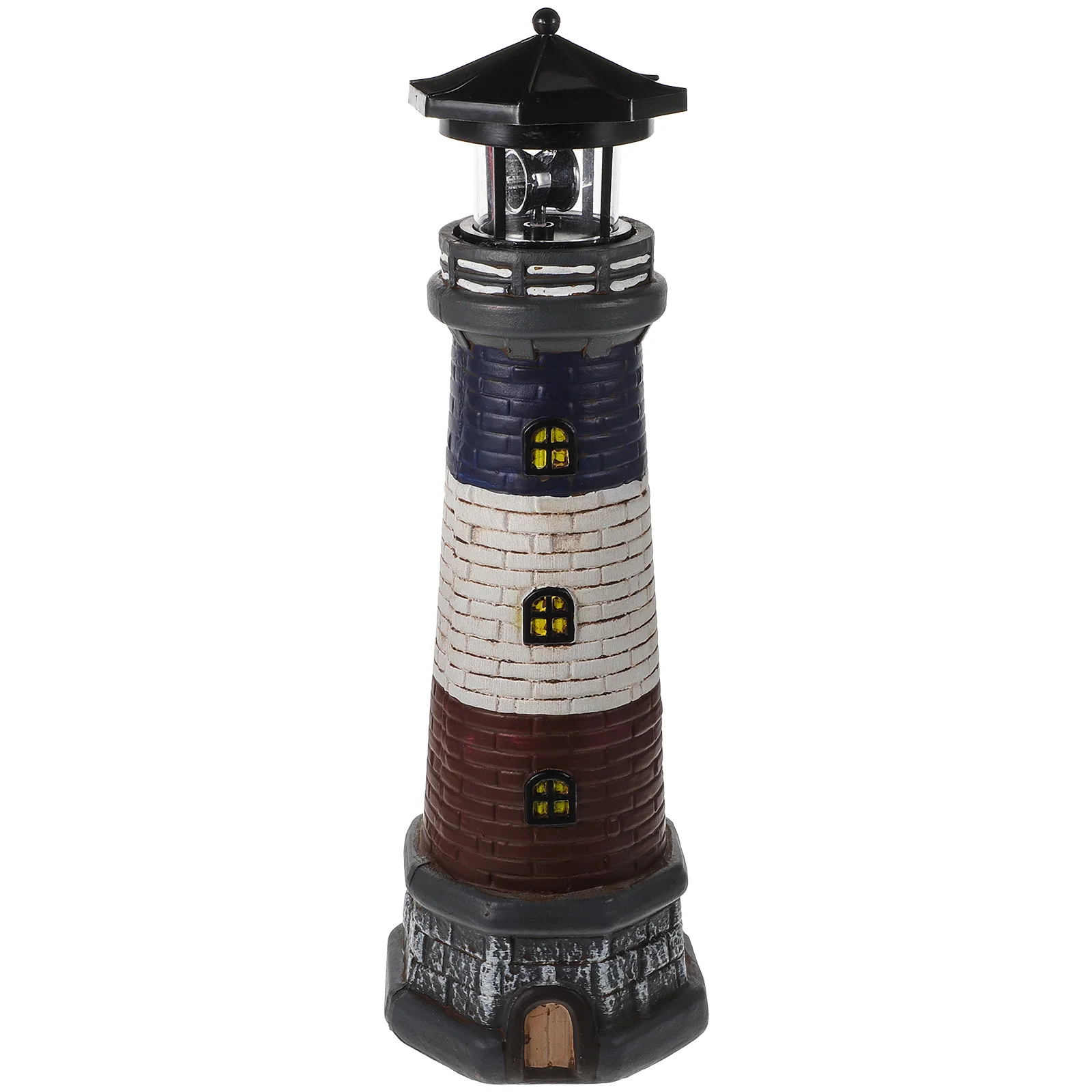 

Flashing Garden Light Seaside Solar Lights Driveway Resin Lighthouses Yard Lawn