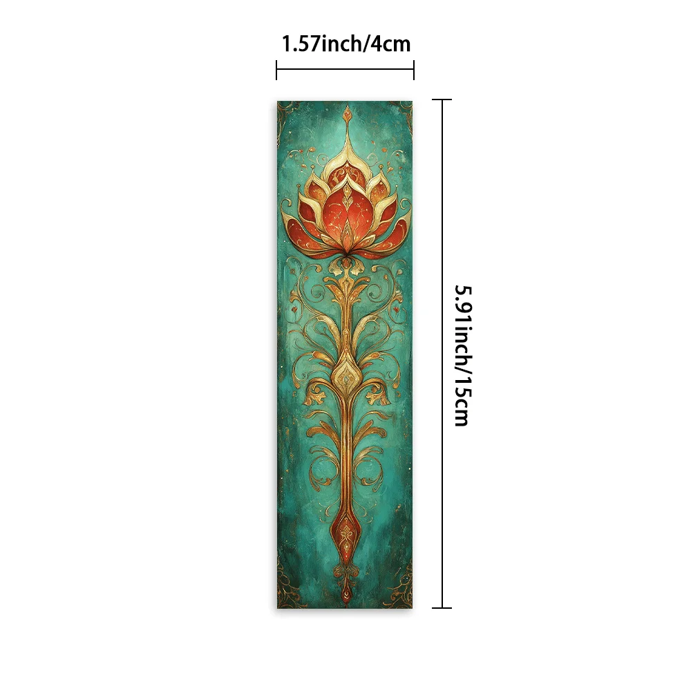 32pcs, Morandi color scheme Water Lily Bookmarks,Christmas,Teacher Gift, Back-To-School Holiday Gifts, Creative Artistic Designs