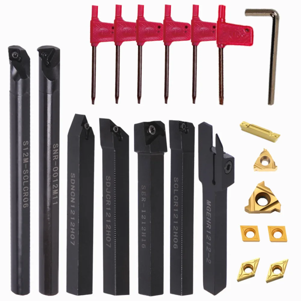 Lathe Tool Set Indexable Carbide Inserts Boring Bar Holder Shank Turning Cutter For DIKALOY Industrial Factories