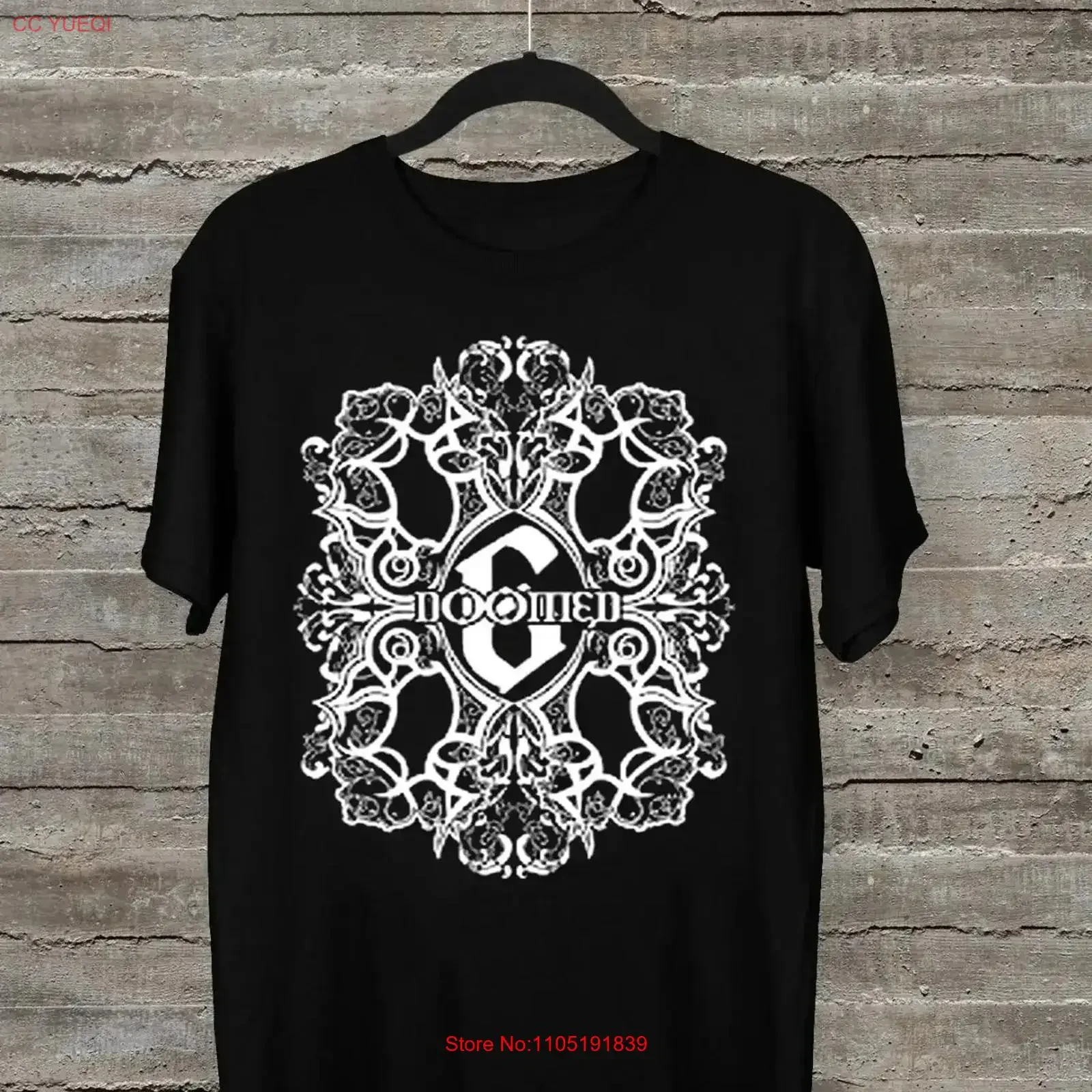 

НОВАЯ классическая черная футболка с логотипом Doomed Band всех размеров OB229, винтажная, мягкая, стильная, с рисунком, слегка повседневная, удобная