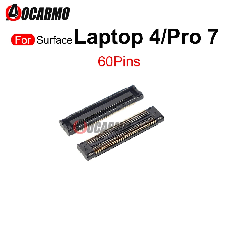 2 Stück 60-Pin 64-Pin 80-Pin Touch-/LCD-Bildschirm Flex-FPC-Steckverbinder Ersatz für Surface Laptop 4 / Pro7 Pro 4 5 6 7 Plus
