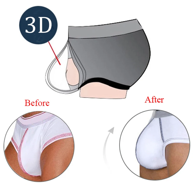 2 Pcs Men Sponge Pouch Pad Stereo Push Up Cup Underwear Pad Inside Enhance Frontal Protection Cushion Inner Padded Enlarge Cups