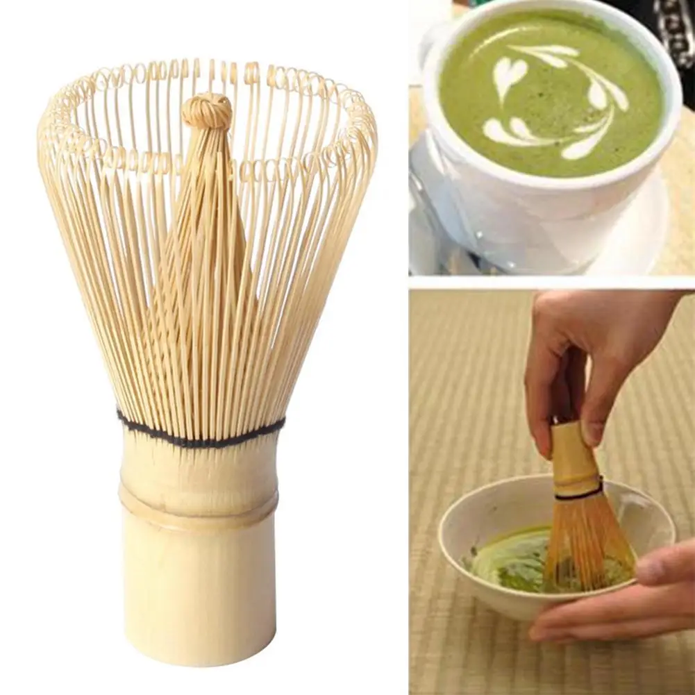 Japanese Matcha Tool Eighty Matcha Brush Tea Set Accessories Kitchen Gadgets Log Color Bamboo Whisk Cleaning For Wreaths