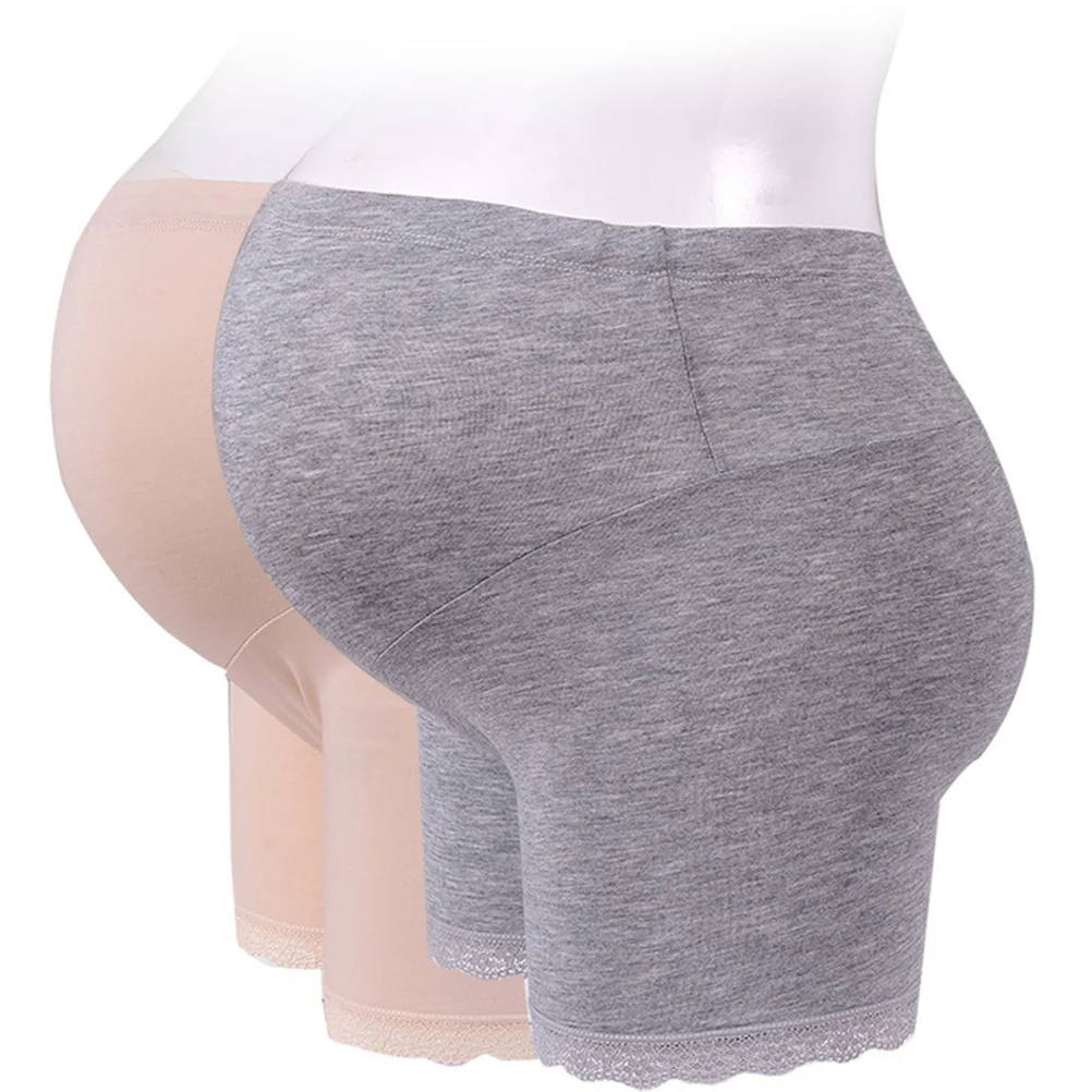 الأمومة سراويل الجلد اللون سلس سراويل الحمل بويشورت ملخصات تعديل مشبك السراويل السراويل حجم مريح