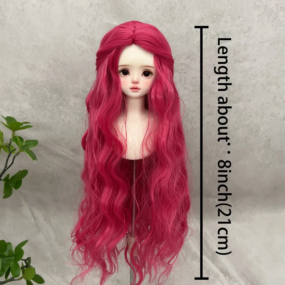 1/6 BJD 인형 가발 롱 딥 웨이브 헤어 합성 가발 인형 액세서리 소녀용 DIY 메이크업 액세서리 BJD 인형 헤어 우아한