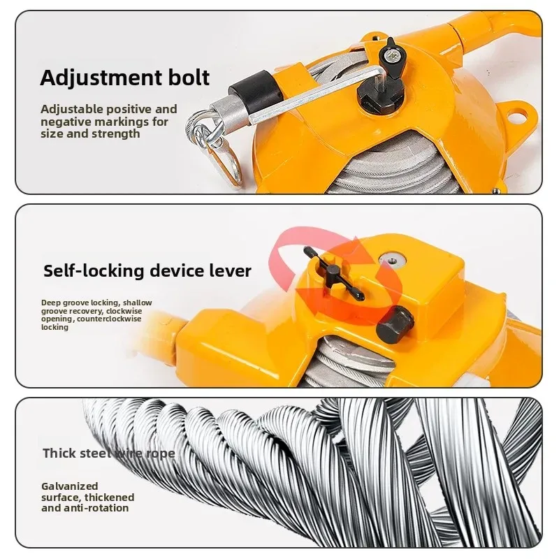 for Spring Balancer 1-3kg 3-5kg 9-15kg 22-30kg Tower Self-locking Crane Elastic Lifting Balancing Tool