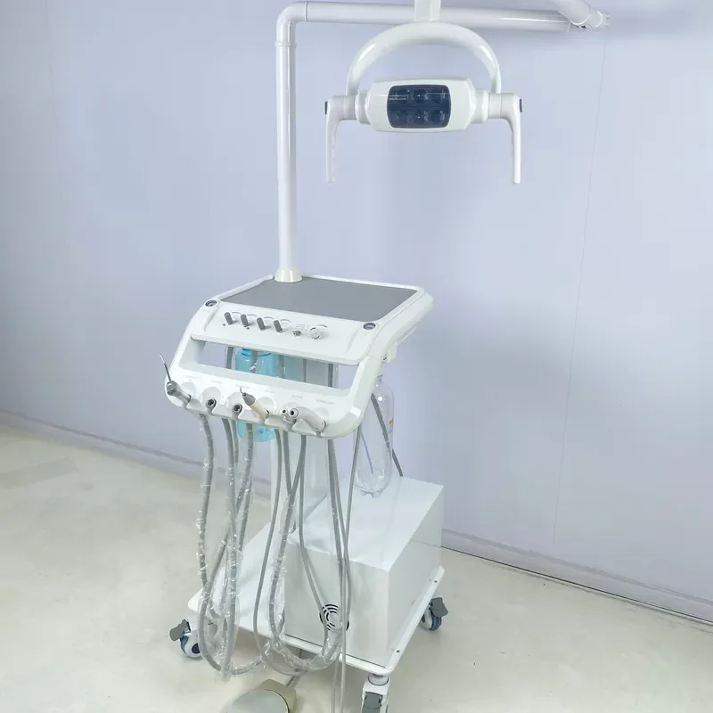Electric Portable Dental Unit with Built-in Ultrasonic Scaler- Bottle Water Tap Water Supply Available CE Certified