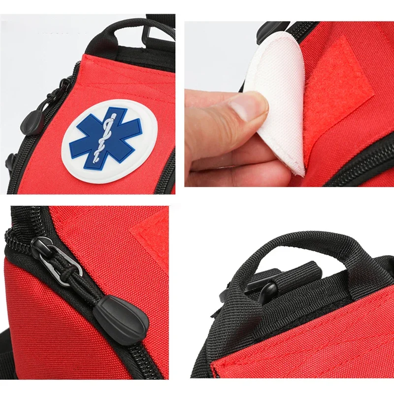 First Aid Medical Bag Outdoor Emergency Rescue Large Capacity Bag Empty Waterproof Reflective Oxford Multi-pocket Travel Bags