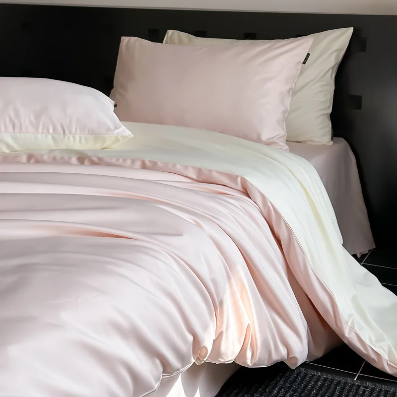 طقم سرير قطني طويل التيلة غطاء لحاف فاخر 240x220 ملاءات الملكة الملك أغطية سرير 160x200 معزي مزدوج يورو سوبركينج Xl