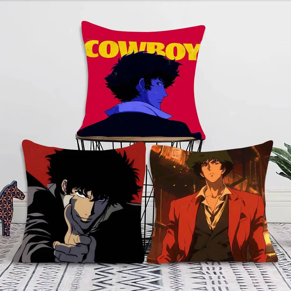 Animation C-Cowboy B-Bebop Spike Pillow Case Fashion Square Pillowcase Bedroom Sofa Room Ins Decoration Leisure