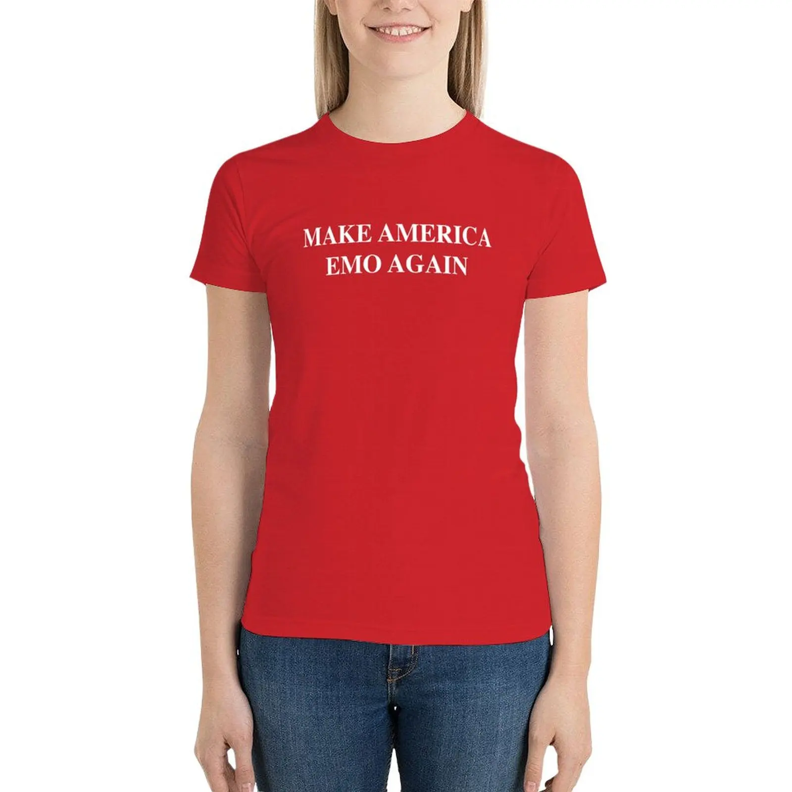 Make America Emo Again T-shirt lady clothes tees t-shirts for Women graphic tees