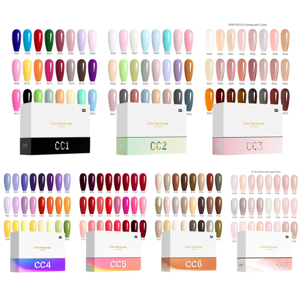 CANNI 30-teiliges Nagel-Gel-Nagellack-Set CC Collection TPO/Hema Free Fall Nails Weihnachts-Gel-Lack Soak Off Semi Permanent Gel-Set – Detail 1