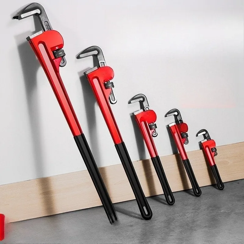Heavy Duty Pipe Wrench Multi-Function Large Opening Adjustable Spanner Pipe & Nut Dual-Use Repair Tool