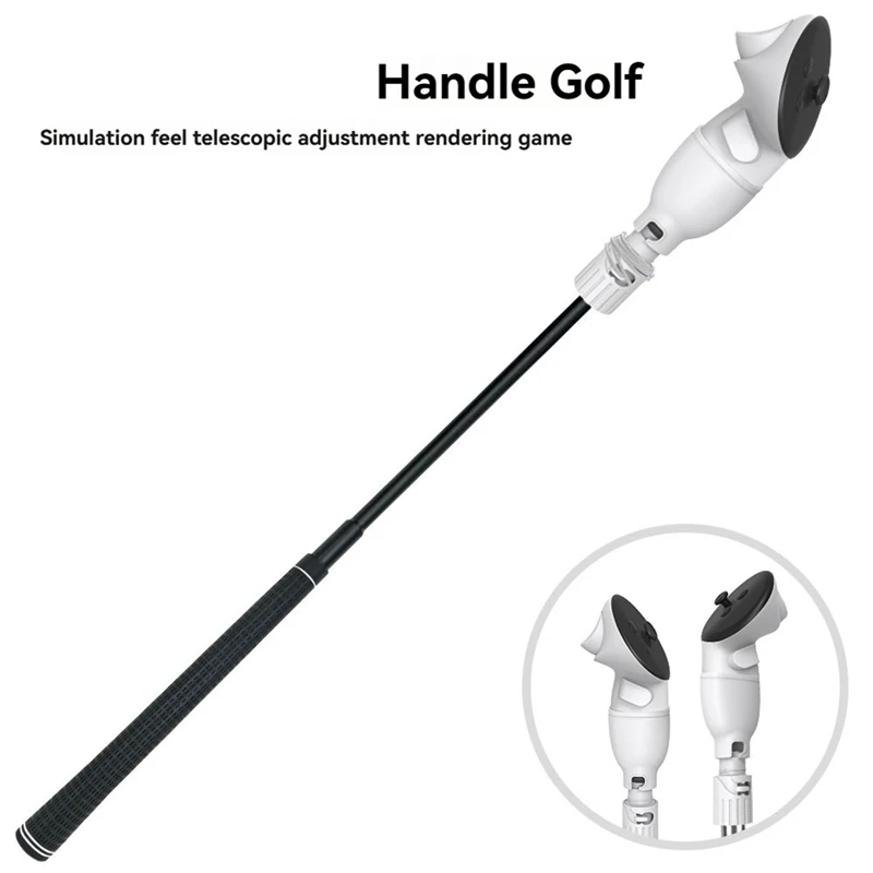2025 New VR Golf Club Handle Grip Retractable Golf Grip Adapter VR Golf Simulator Handle For Oculus Quest 3S VR Game Accessories