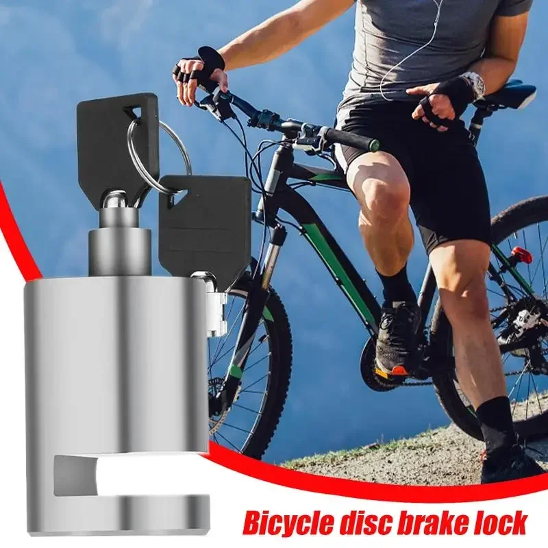 دراجة نارية القرص قفل مقاوم للماء عجلة دراجة نارية قفل إنذار مكبح قرصي قفل المحمولة الطريق الجبلية دورة قفل الملحقات #5