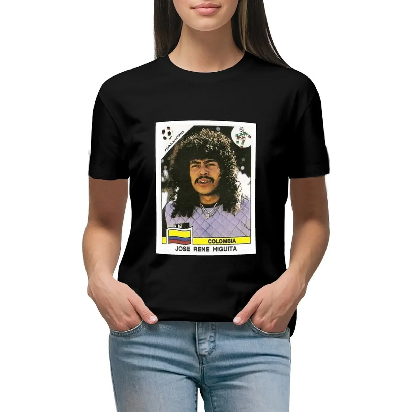 JOSé RENé HIGUITA - 1990 T-Shirt heavyweights summer clothes hippie clothes korean fashion clothes for woman