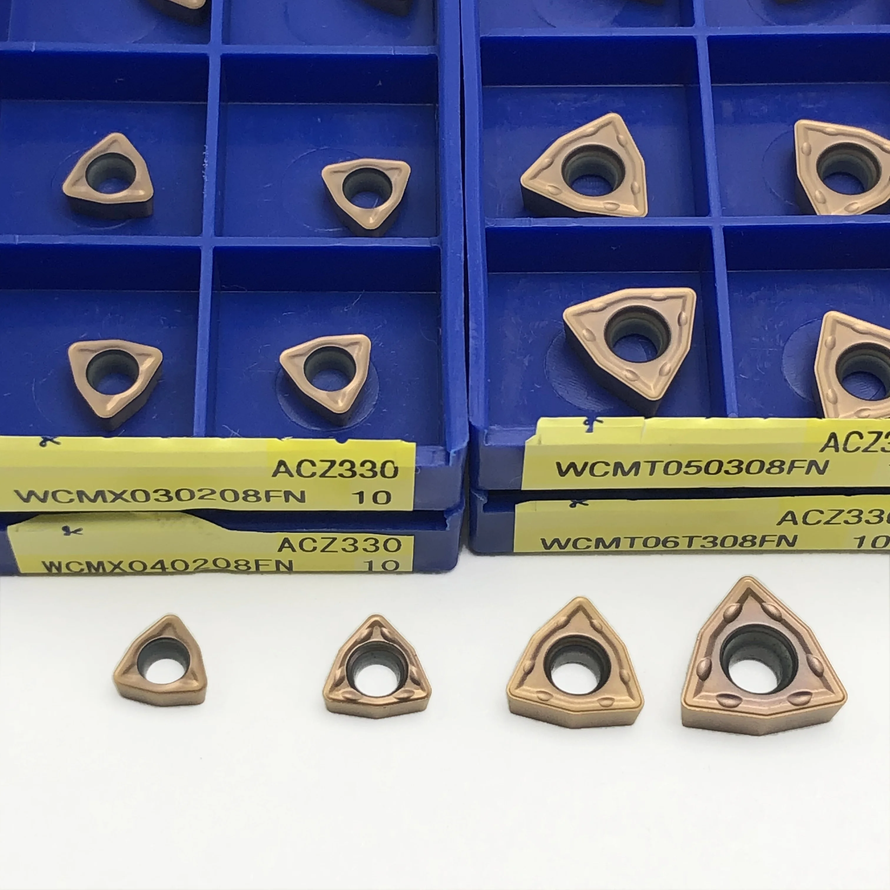 Herramienta de corte de torno CNC, 100% Original, WCMX030208, WCMX040208, WCMT050308, WCMT06T308, WCMT080412FN, ACZ330