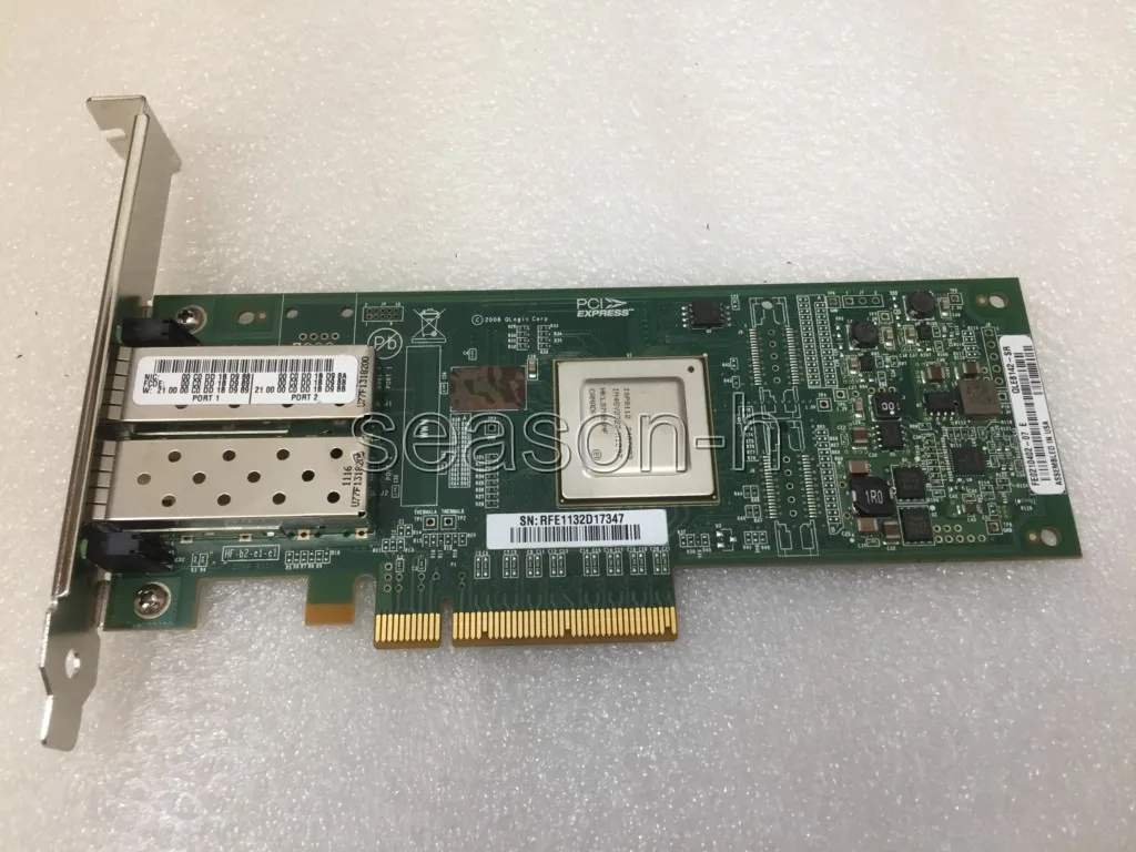 

QLE8142-SR Адаптер сетевой карты DUAL PORT FC PCIE HBA 10 ГБ