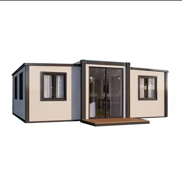 foldable and expanded container house fast assembly box expandable prefab luxury prefab villa house