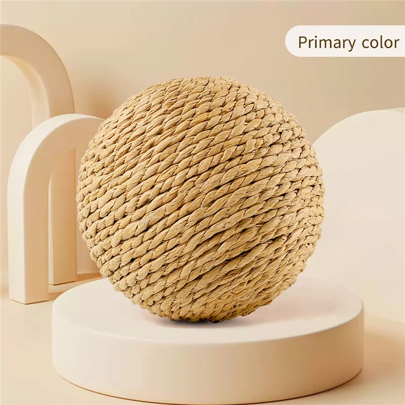 A93Z السبر التفاعلية السيزال القط خدش الكرة 10 سنتيمتر ل هريرة تنظيف الأسنان مكافحة لدغة مستلزمات الحيوانات الأليفة #4