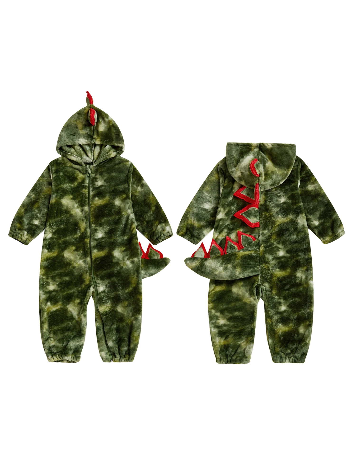 

Kids Winter Warm Fleece Hooded with Cute Animal Print and Front Zipper Closure for Boys and Girls