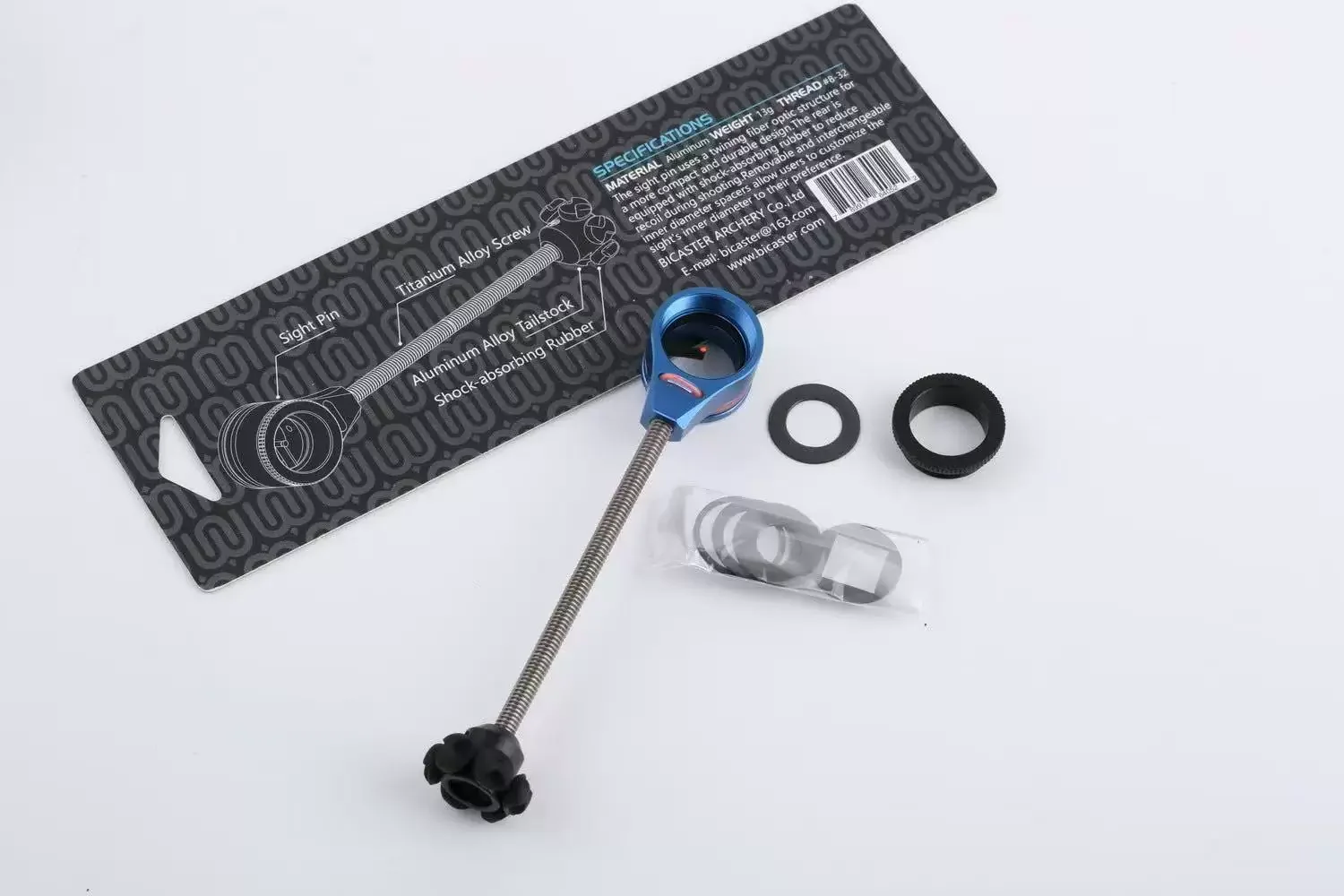 Aluminum Alloy BICASTER MRC-4 Sight Pin Optical Fiber Aiming Head for Recurve Bow Shooting Hunting Archery Parts view 5