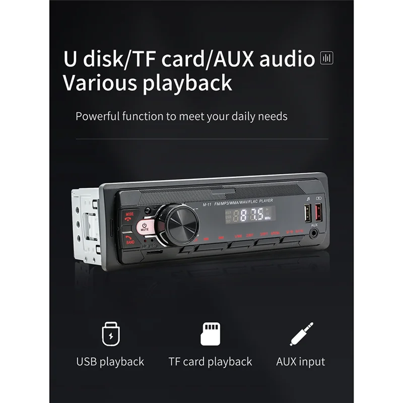 

Ac29-Universal Multimedia Player For Car, 1 Din MP3 Car Radio, Audio Stereo, Bluetooth, Automotive, Colorful Buttons, 1 Din