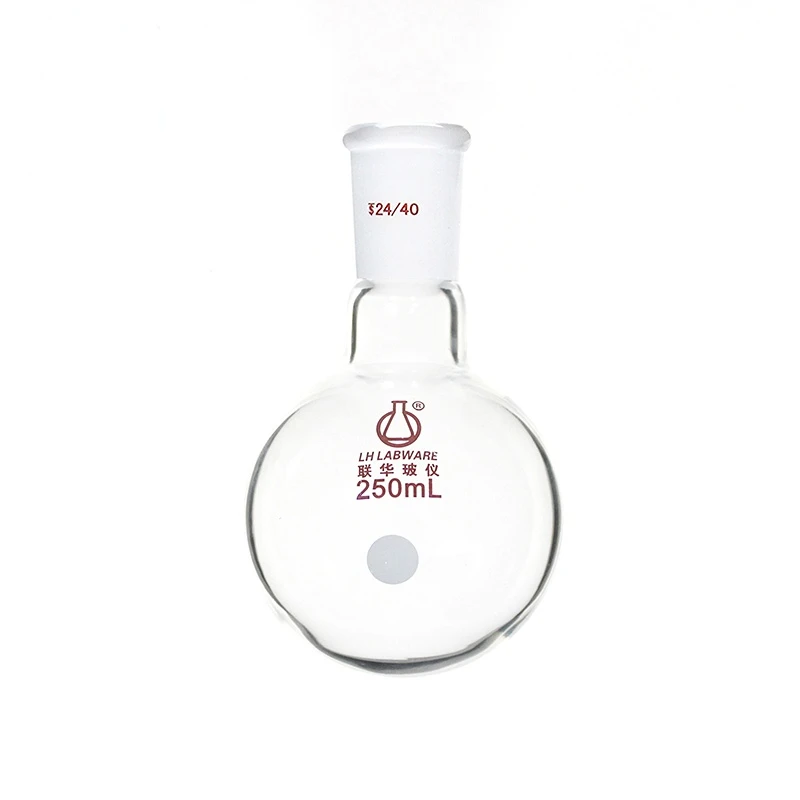 Single Mouth Round Bottom Flask 5ml 10ml 25ml 50ml 100ml 250ml Reaction Flask